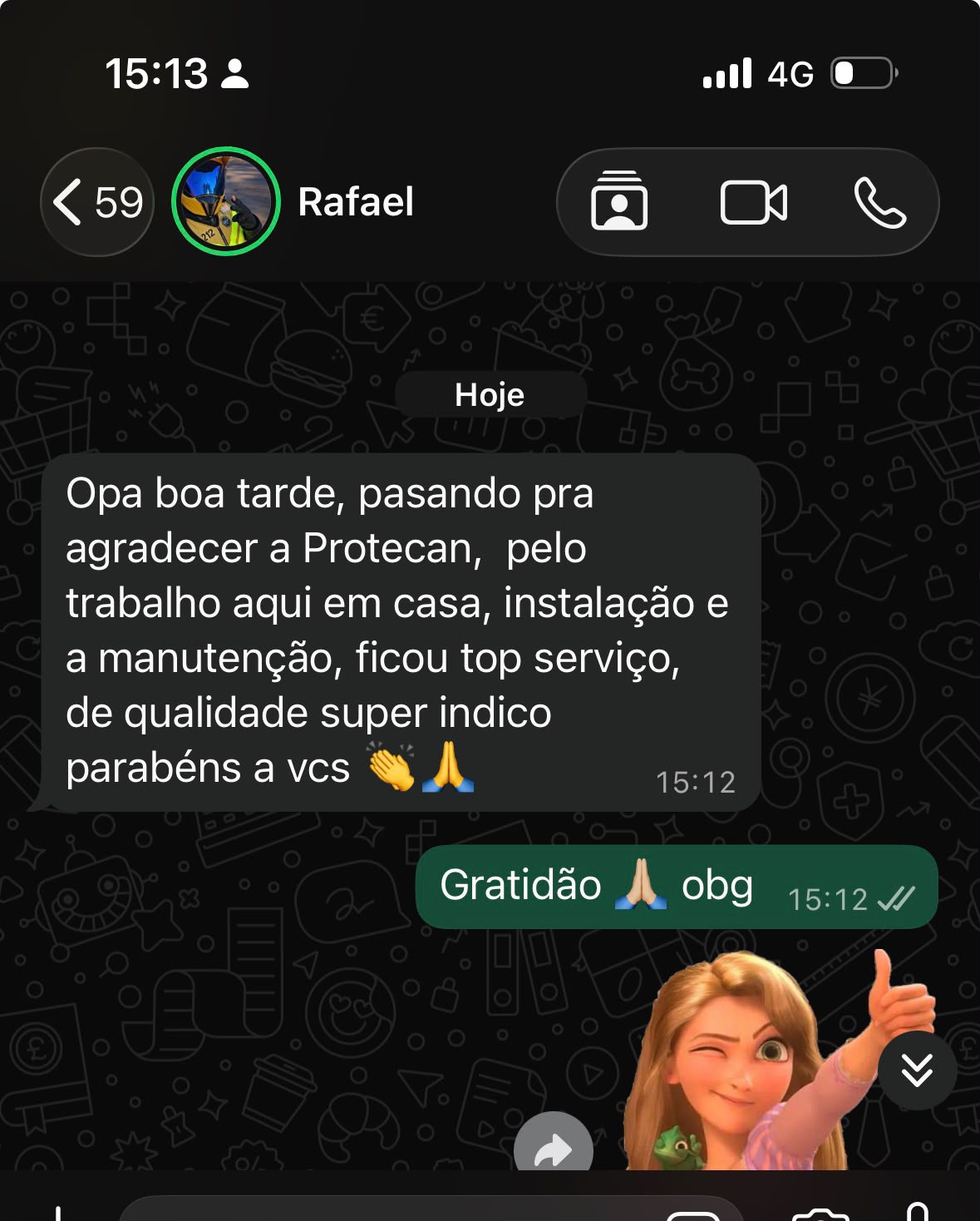 Depoimento real de cliente da Protecam 5